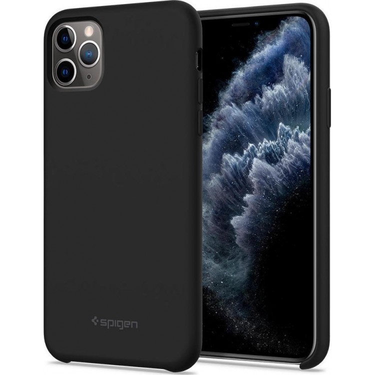 SPIGEN SILICONE FIT IPHONE 11 PRO BLACK