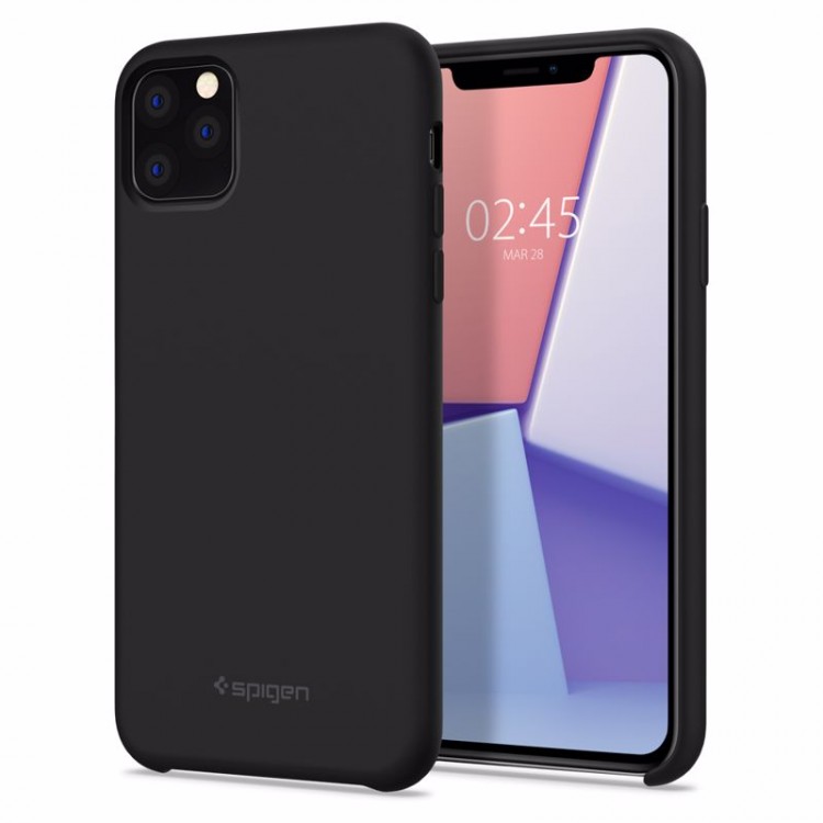 SPIGEN SILICONE FIT IPHONE 11 PRO MAX BLACK