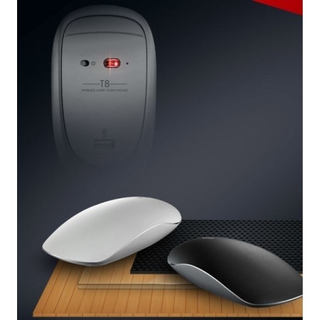 Rapoo T8 Touch Control 5G Wireless Optical Mouse -Black