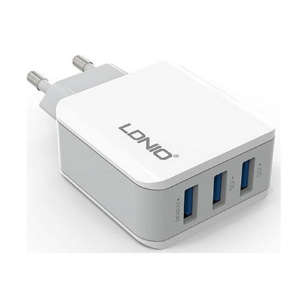 Ldnio 3x USB Wall Adapter Λευκό Ldnio 3x USB Wall Adapter Λευκό (A3301)