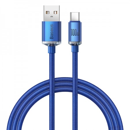 Baseus Crystal Shine Series Cable USB to Type-C 100W 1.2m Blue -CAJY000403