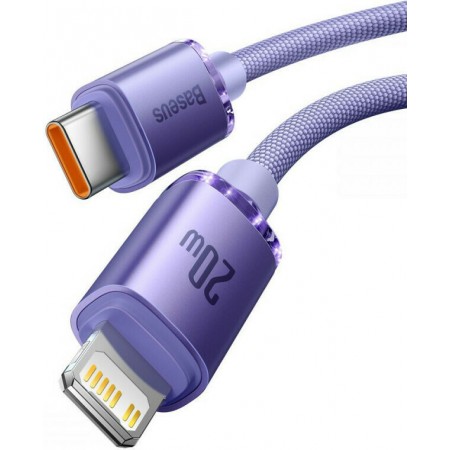 Baseus Crystal Shine Series Cable Type-C -CAJY000205 to Lightning 20W 1.2m Lilac-