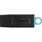 Kingston DataTraveler Exodia 64GB USB 3.2 Flash Drive Black-Teal DTX/64GB