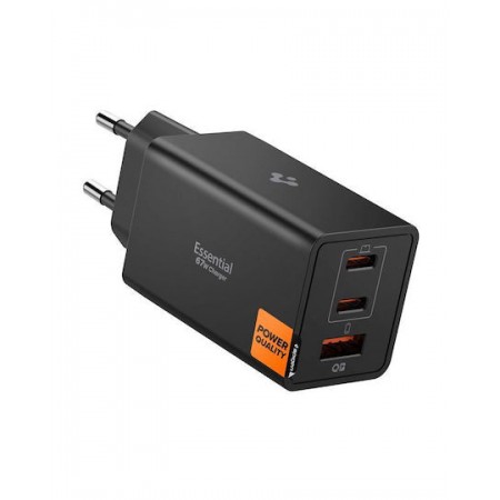 SPIGEN EE673EU ESSENTIAL 3-PORT NETWORK CHARGER 67W BLACK-ACH09458