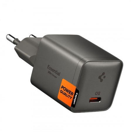 SPIGEN EE301EU-GAN ESSENTIAL 1-PORT NETWORK CHARGER 30W GUNMETAL-ACH10447