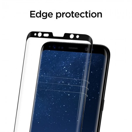 SPIGEN GLAS.TR CASE FRIENDLY GALAXY S8 BLACK