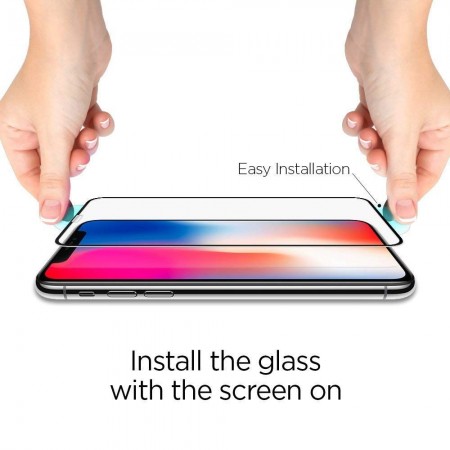 SPIGEN GLASS FC IPHONE 11 PRO MAX BLACK