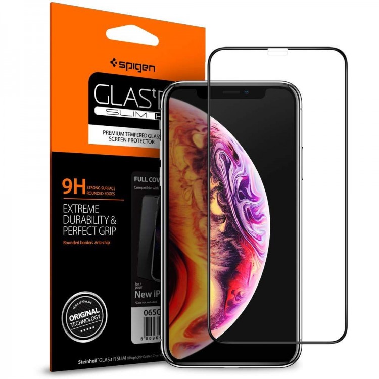 SPIGEN GLASS FC IPHONE XS MAX BLACK