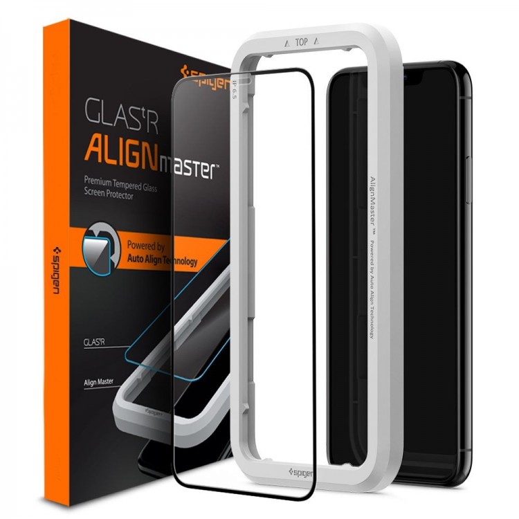 SPIGEN GLASS FC IPHONE 11 BLACK