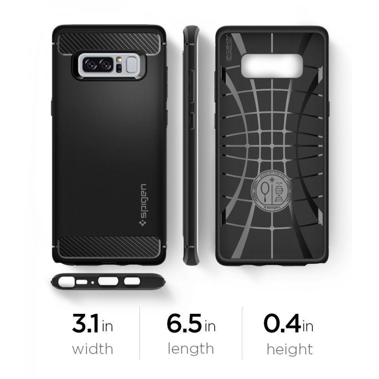 SPIGEN RUGGED ARMOR GALAXY NOTE 8 MATTE BLACK