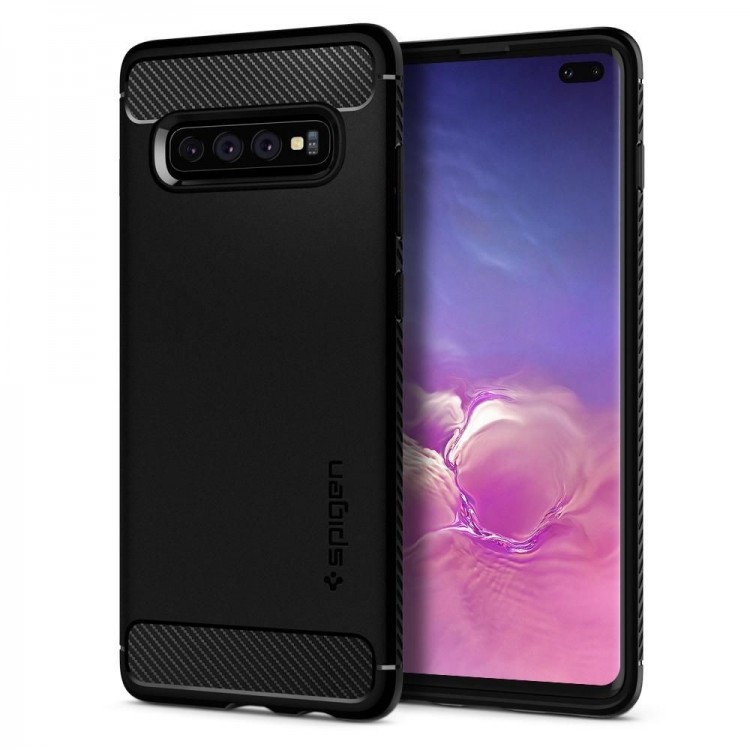 SPIGEN RUGGED ARMOR GALAXY S10+ PLUS MATTE BLACK