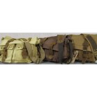 Augur Strauss Co Canvas-leather bag  Tampa Chaki